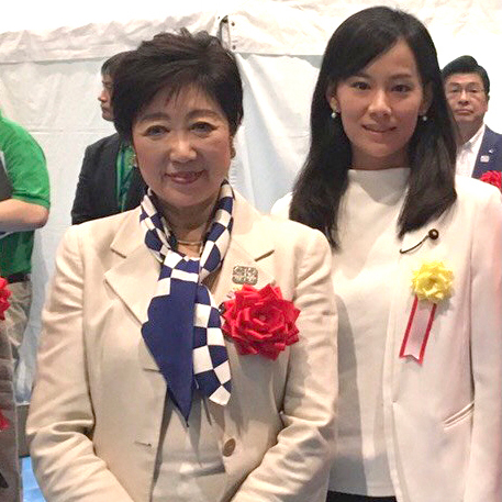 小池ゆりこ都知事をすみだまつりへご案内しました